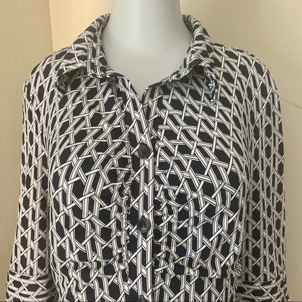 LAUNDRY BY SHELLI SEGAL Blue Jersey Dress - Picture 2 of 16